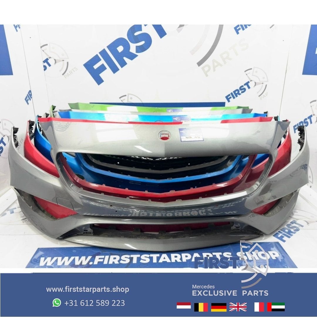 W176 BUMPER Facelift AMG Voorbumper 2013-2019 ROOD WIT ZWART, Gebruikt, -, Voor, Ophalen of Verzenden