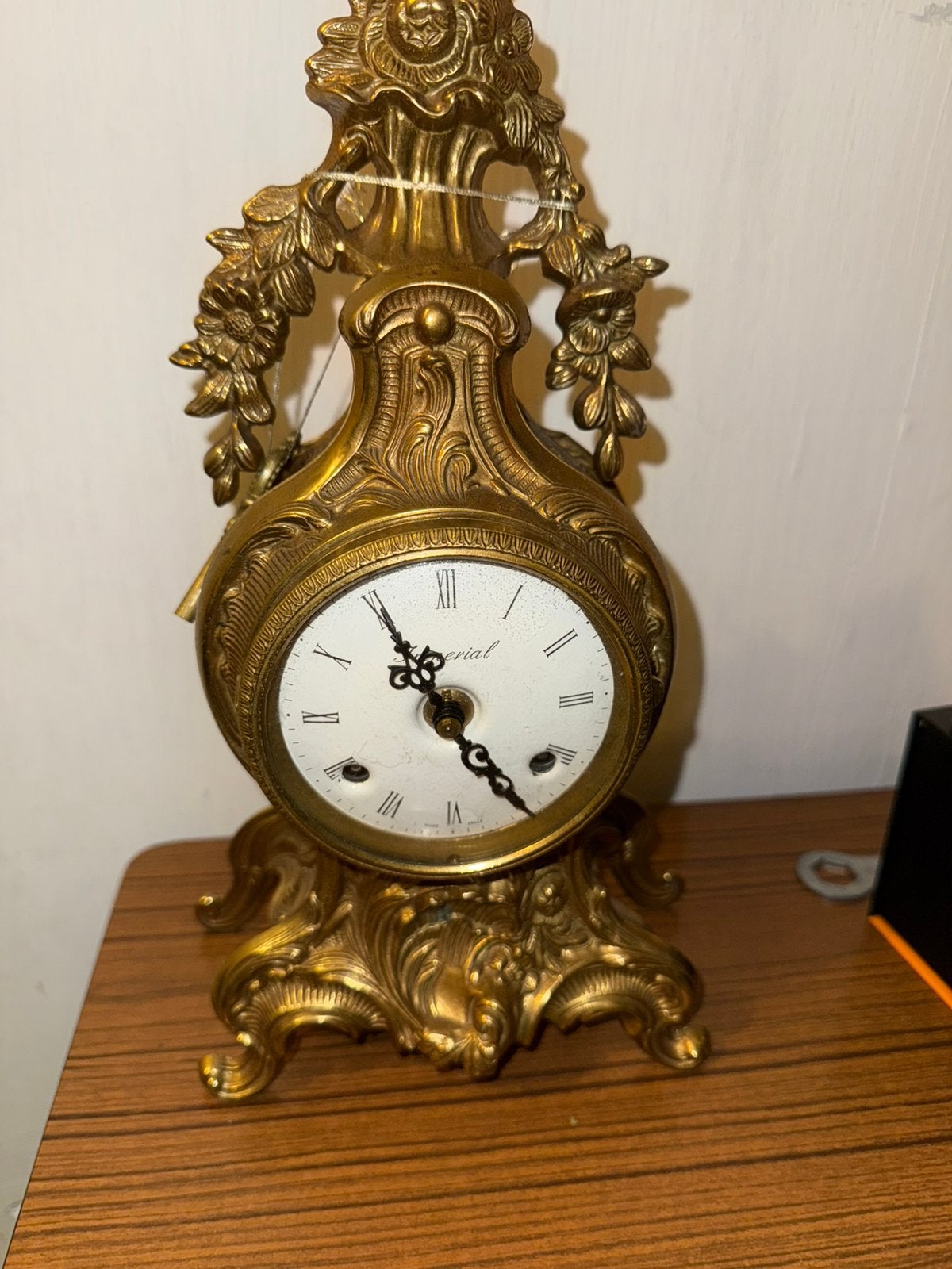 Horloge de cheminée vintage "Imperial", Antiquités & Art, Enlèvement ou Envoi