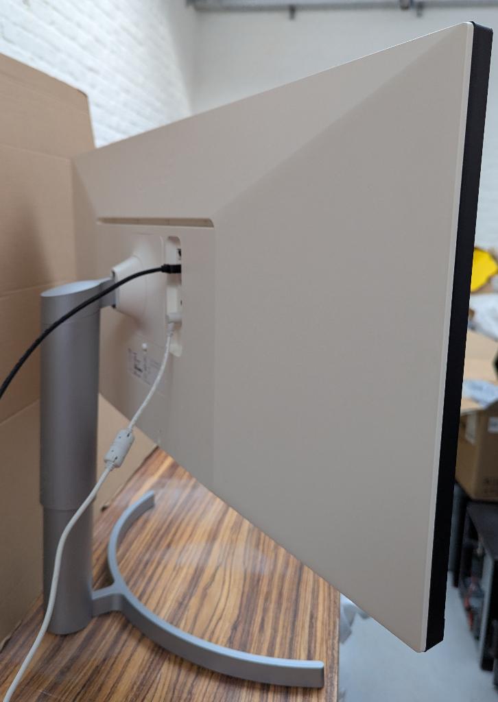 LG 34" 34WK650-W QHD monitor, Gebruikt, LG, In hoogte verstelbaar, LG