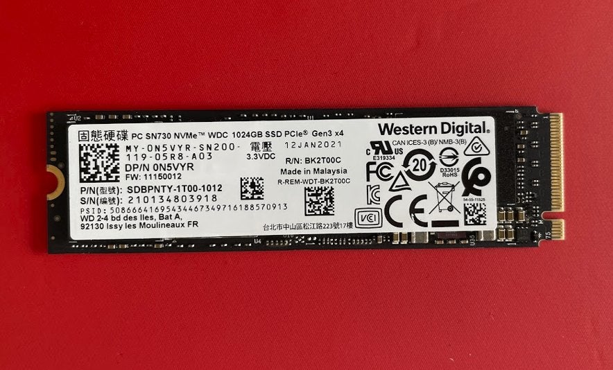 Western Digital M.2 NVMe SSD (1TB), Computers en Software, Harde schijven, Intern, Gebruikt, SSD, Ophalen of Verzenden