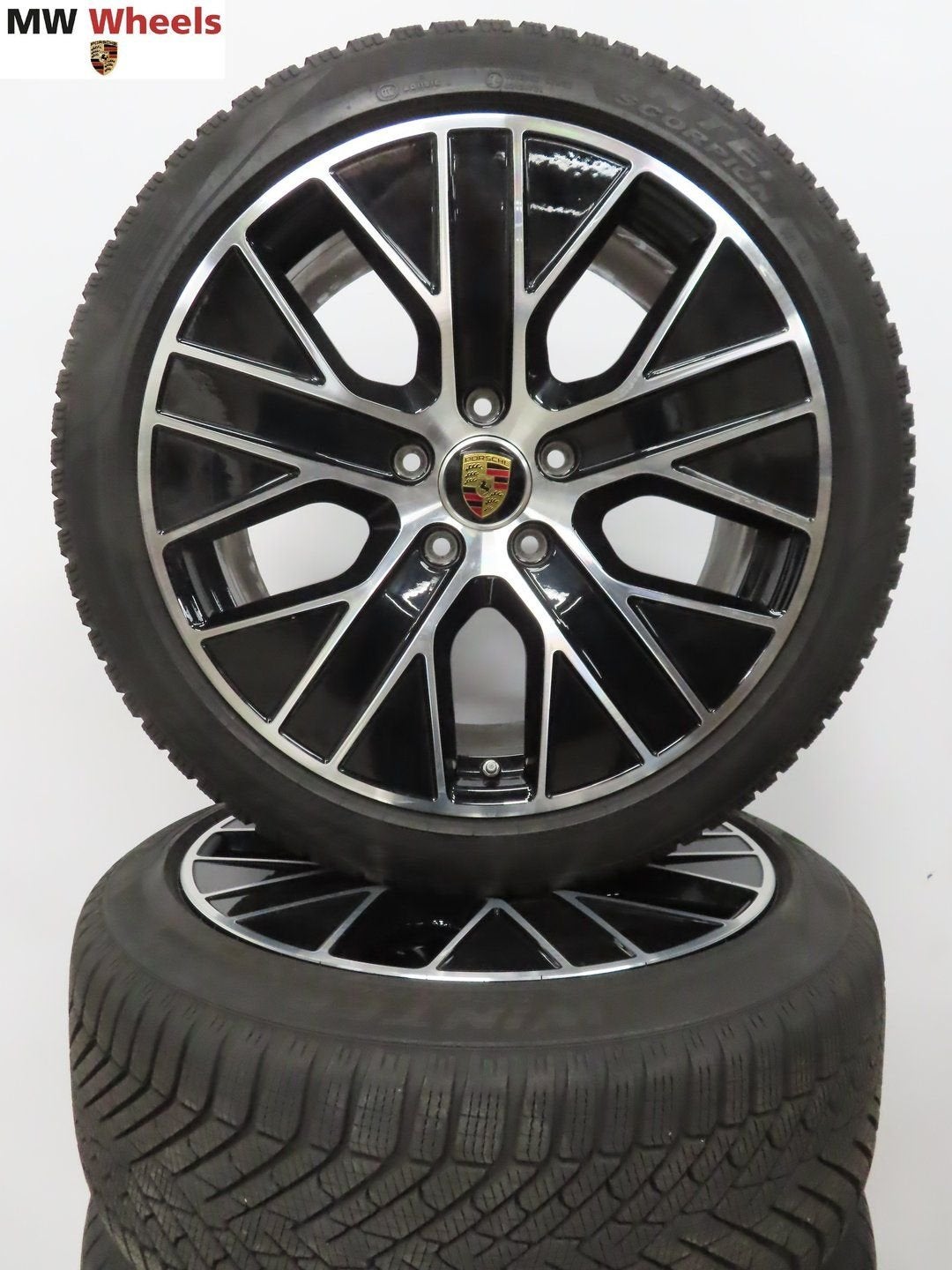 Originele Porsche Taycan 20 inch velgen winterbanden set, -, -, Banden en Velgen, 20 inch