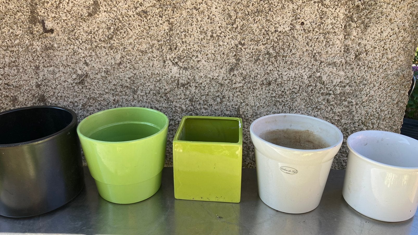 Bloempotten 5 stuks, Tuin en Terras, Ophalen of Verzenden, Zo goed als nieuw