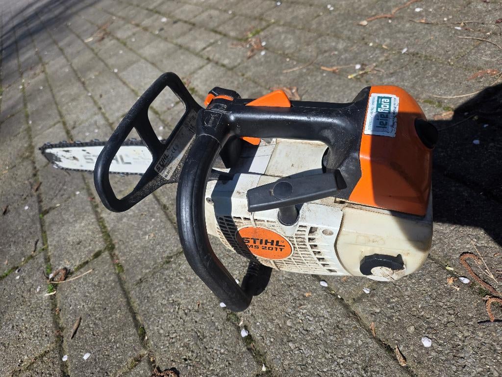 boomzaag stihl ms 201 ts, Tuin en Terras, Hand-tuingereedschap, Ophalen of Verzenden, Gebruikt, Overige soorten, Stihl