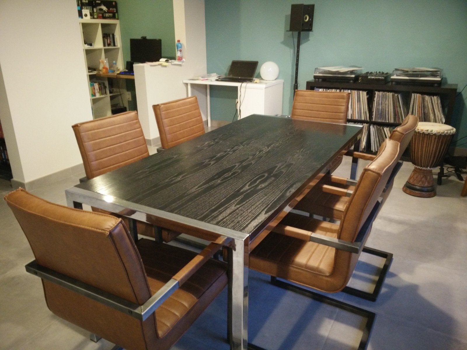 Tafel LxBxH : 168cm x 80cm x 75cm, Huis en Inrichting, Complete eetkamers, Ophalen