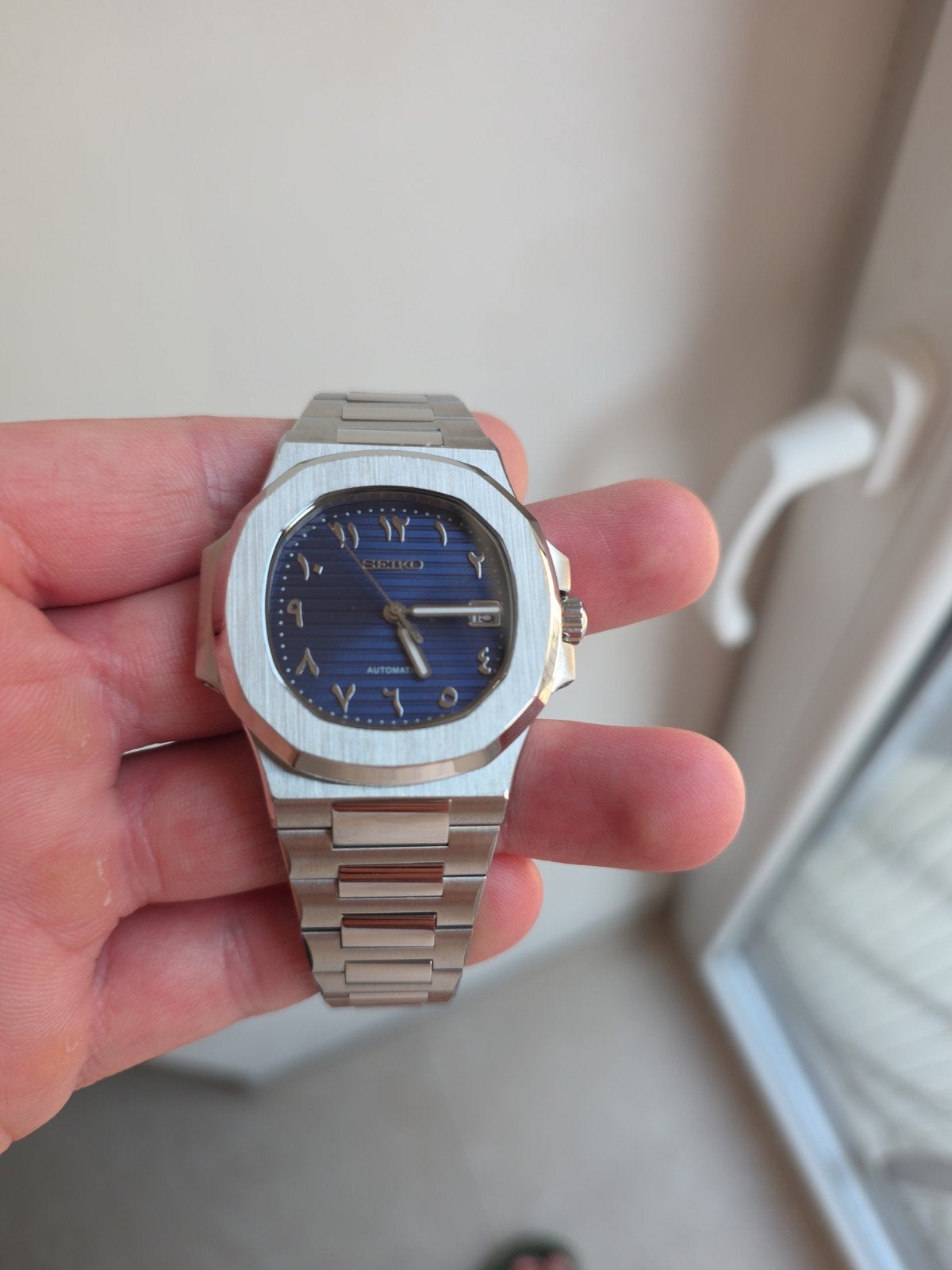Création Seiko Mod ou montre sur mesure, Handtassen en Accessoires, Horloges | Antiek, Ophalen, Staal, Polshorloge, Overige merken
