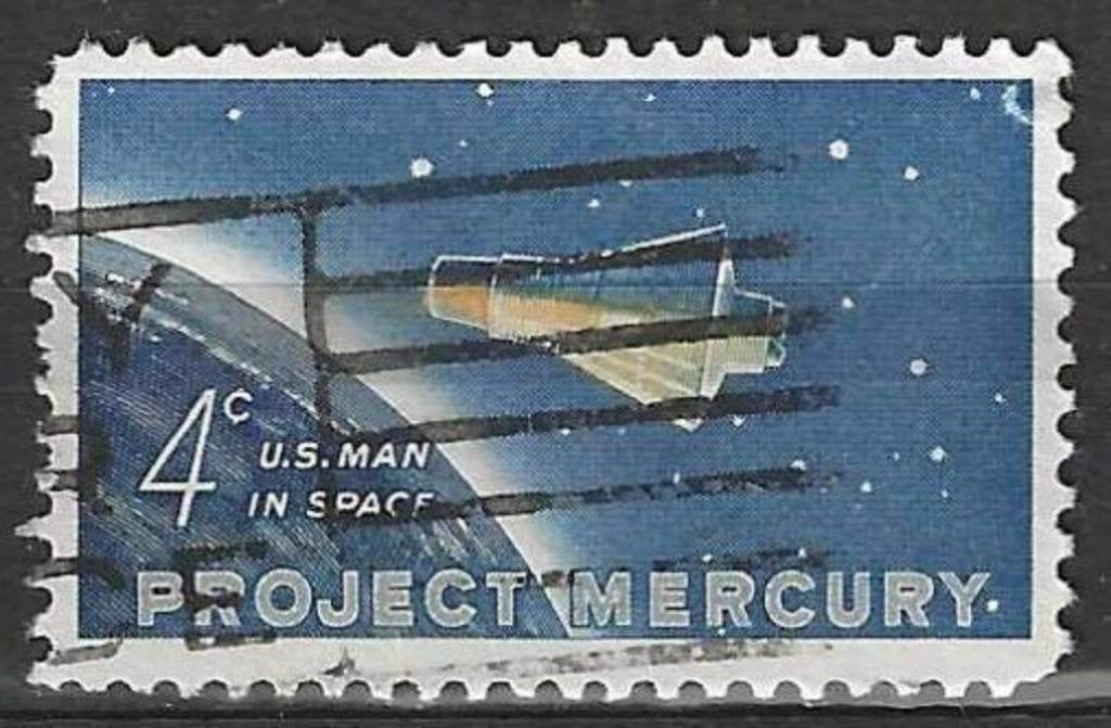 USA 1962 - Yvert 725 - Mercury capsule "Friendship" (ST), Verzenden, Gestempeld