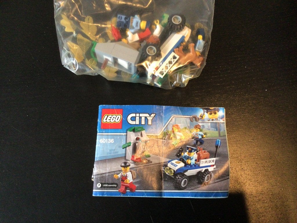 Lego politie bouwset - 4636, Kinderen en Baby's, Ophalen, Lego, Zo goed als nieuw, Complete set