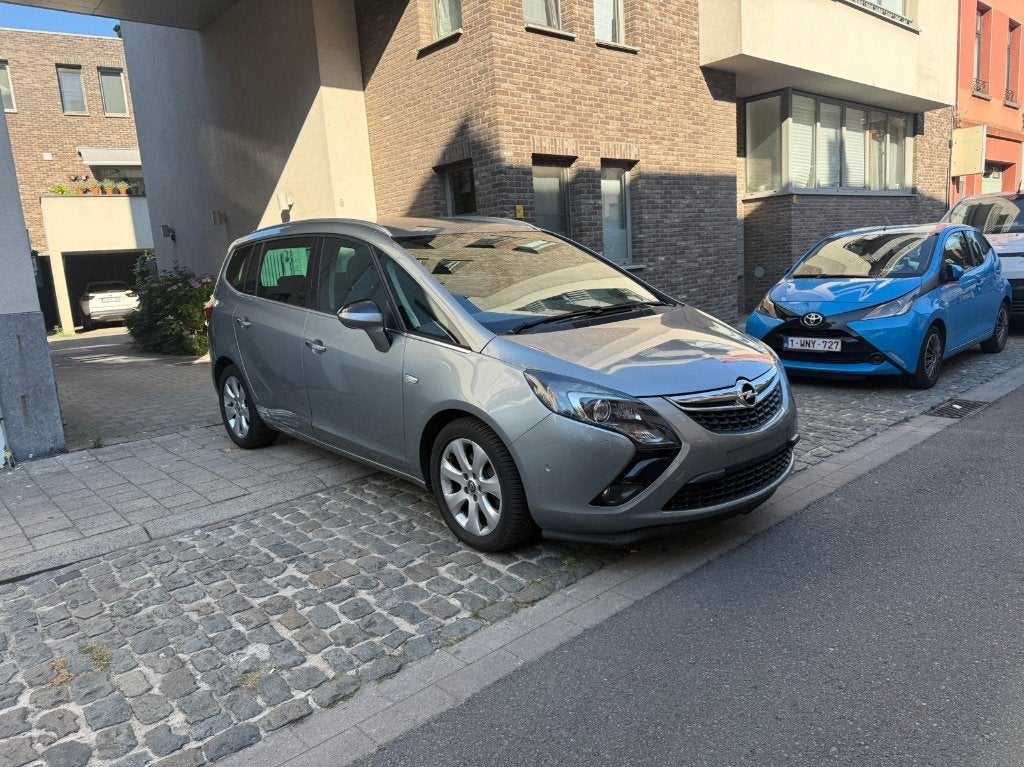 OPEL ZAFIRA TOURER/1.6 D ECOFLEX/EURO 6/OPTIONS COMPLÈTES, Autos, Opel, Argent ou Gris, Euro 6, Entreprise, Noir