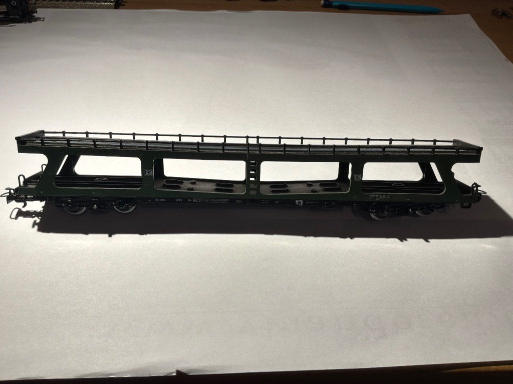 Märklin 4074 H0 Autotransportwagen DB – M-spoor, Enlèvement ou Envoi, Courant alternatif, Wagon, Utilisé