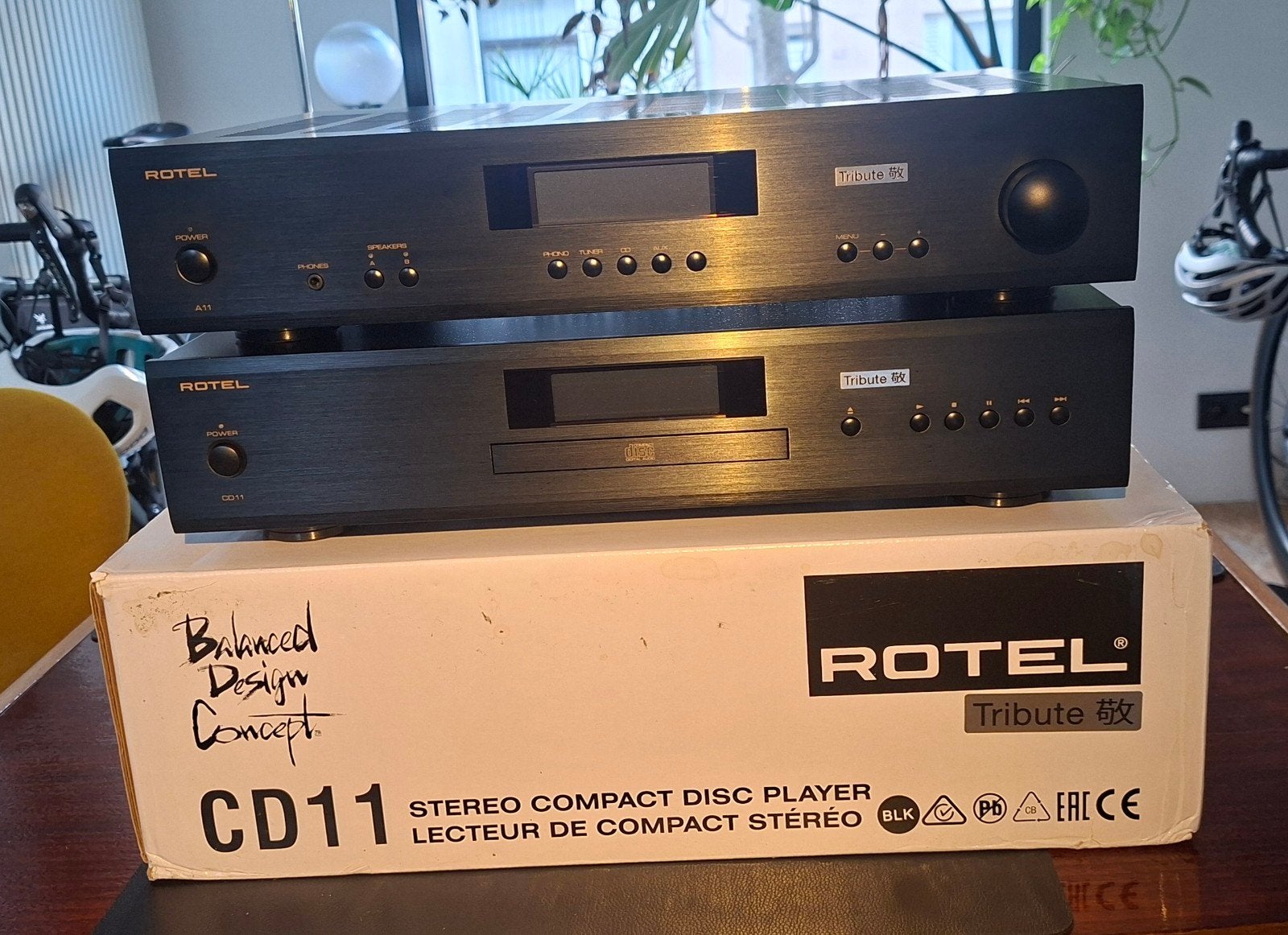 Rotel A11 Tribute + CD11 Tribute, Ophalen, Zo goed als nieuw, Audio