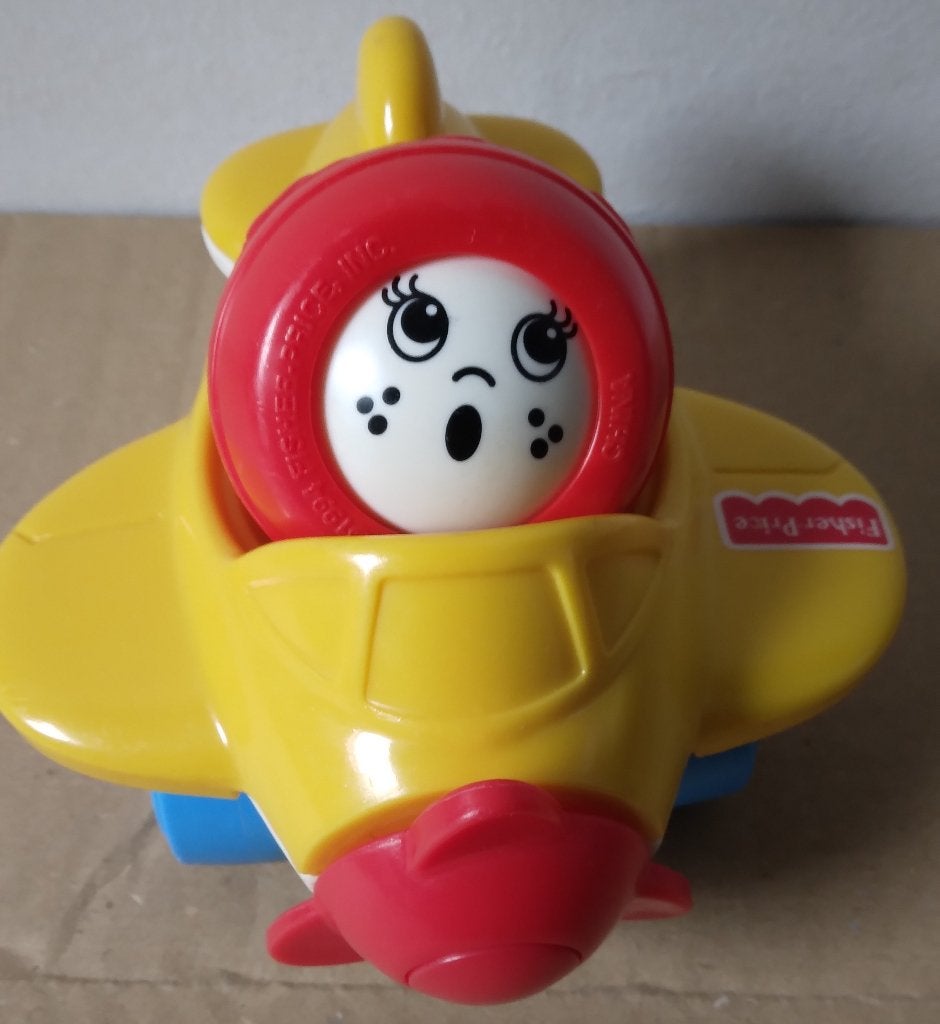 Avion / Vliegtuig - Fisher-Price #1196 (1995), Kinderen en Baby's, Speelgoed | Fisher-Price, Ophalen, Gebruikt, Auto of Voertuig