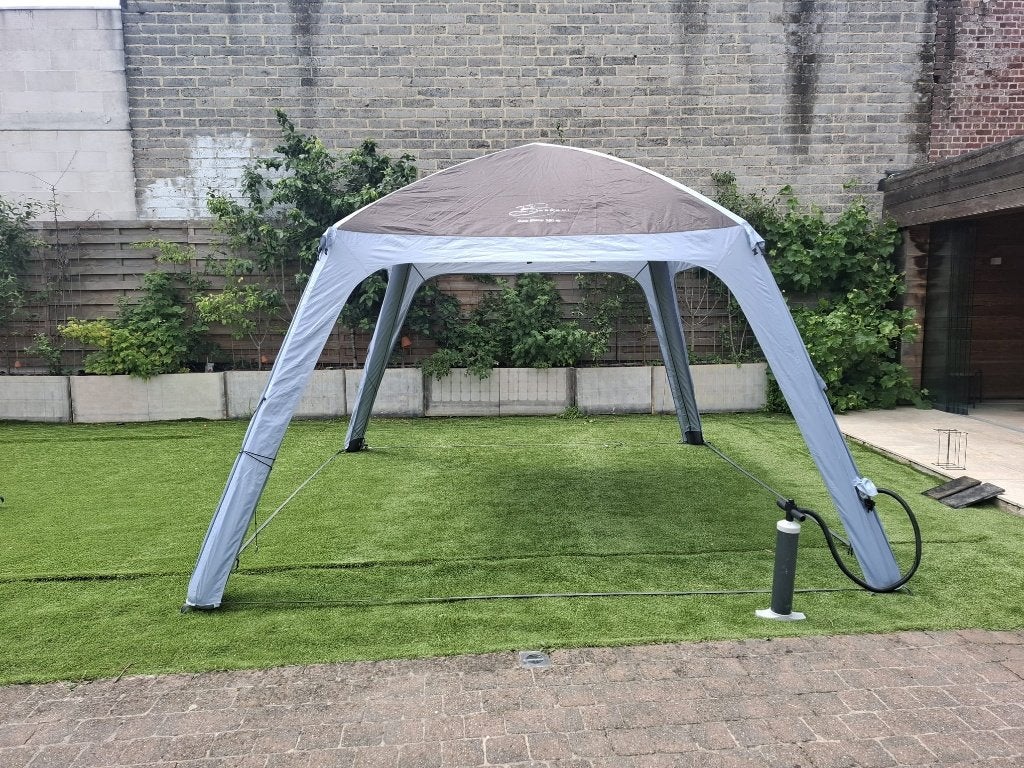 opblaastent, Caravanes & Camping, Auvents, Enlèvement, Utilisé, Autres marques