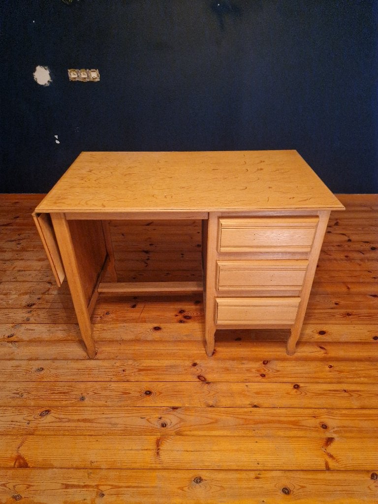 Bureau, Ophalen, Gebruikt, Schoolbureau, Bruin