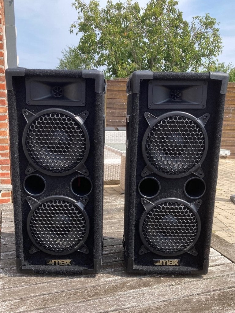Haut-parleurs Tronios MAX26 — 600 W Peak, Bass-reflex, Comme neuf, Enlèvement, Enceintes stéréo