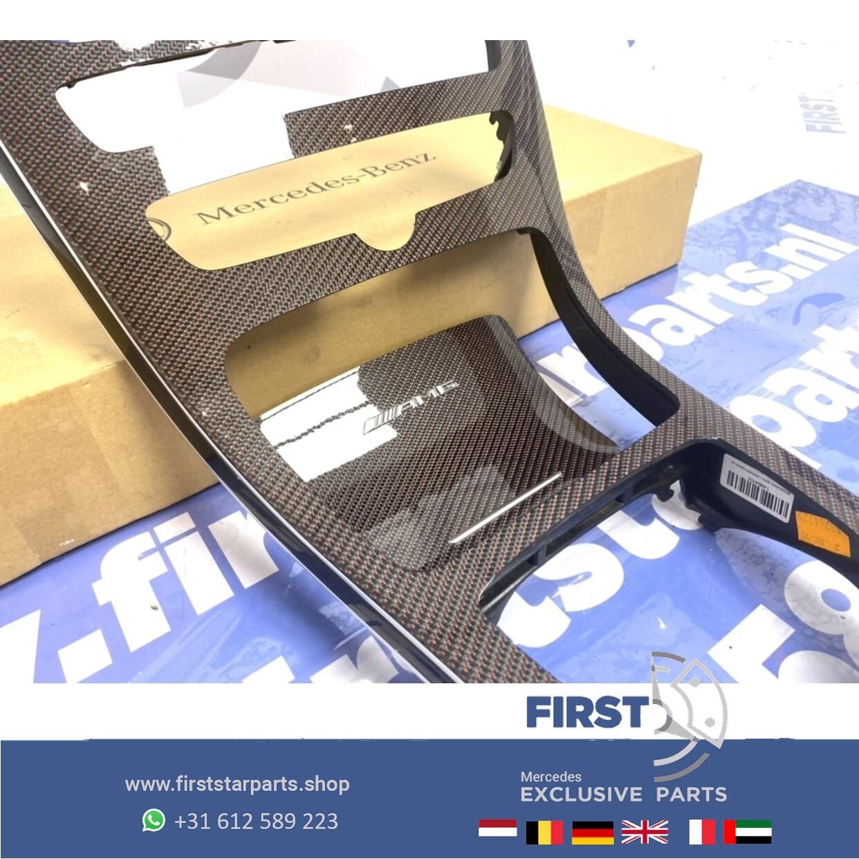 W205 C63 S AMG Edition 1 Carbon midden console / MB C Klasse, Gebruikt, -, Ophalen of Verzenden, -