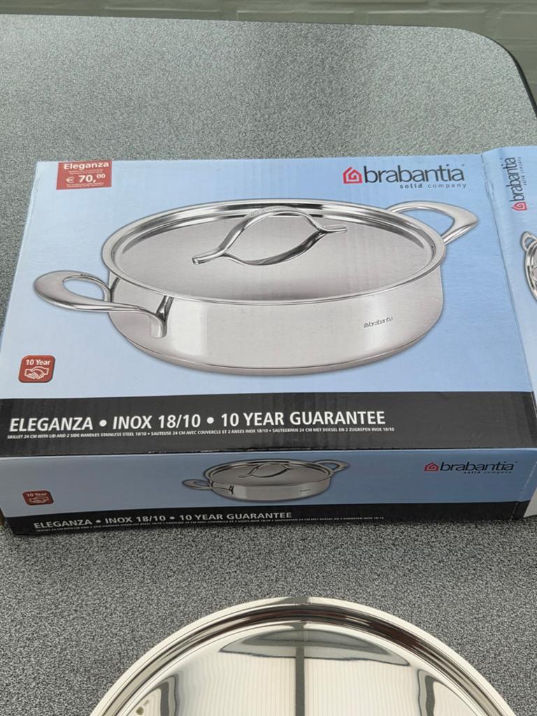 Nieuwe braadpannen Brabantia, Ophalen, Inox, Inductieplaat, Nieuw