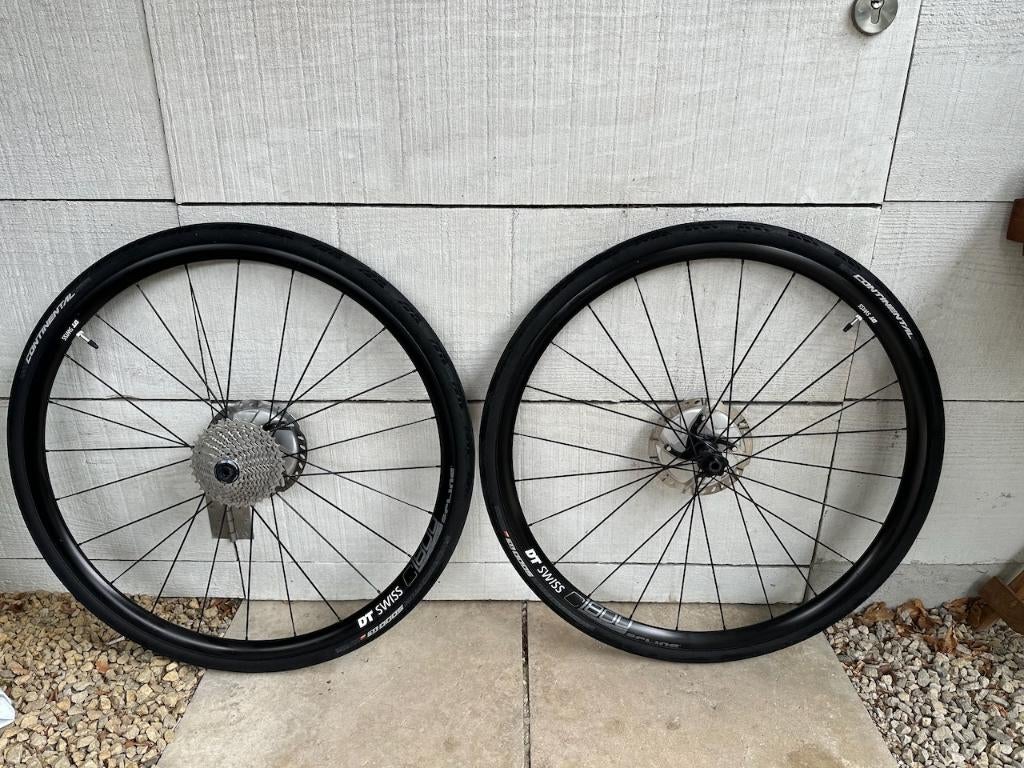 DT Swiss C 1800 Spline DB 23 CL wielset disc - gravel / road, Gebruikt, Aluminium, Racefiets, DT-Swiss