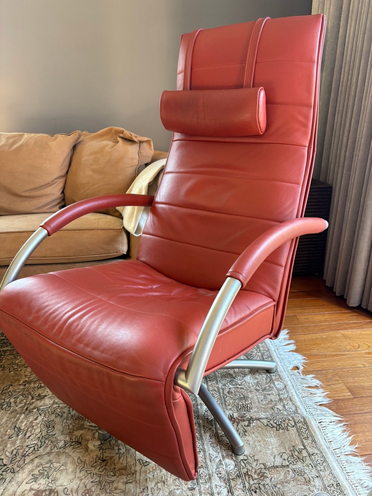 Relaxzetel, Huis en Inrichting, Fauteuils, Ophalen, Gebruikt, Leer