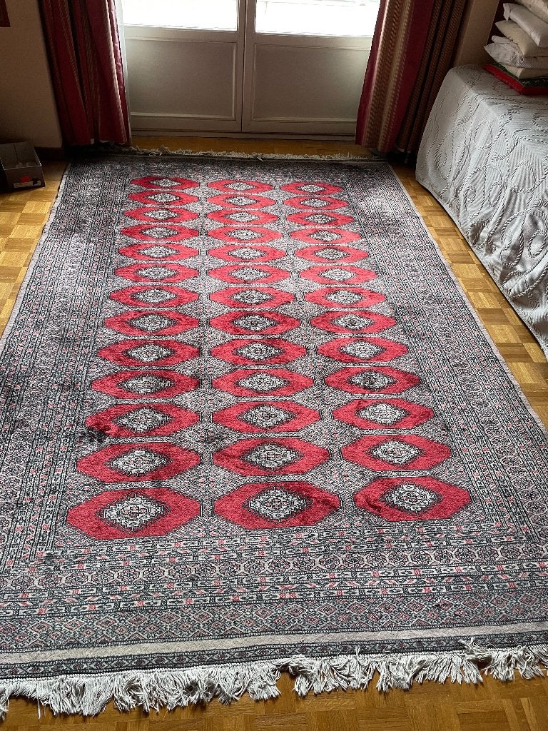 Grand tapis oriental type Boukhara – 278 x 187 cm, Antiquités & Art, Tapis & Textile, Enlèvement