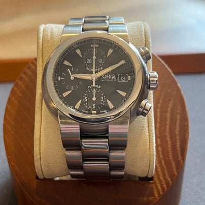 ORIS Chronograph TT1, Bijoux, Sacs & Beauté, Montres | Hommes, Enlèvement ou Envoi, Acier, Acier, Rolex