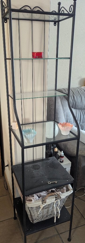 Ijzeren rekje voor foto's en kleinigheden., Huis en Inrichting, Ophalen, Gebruikt