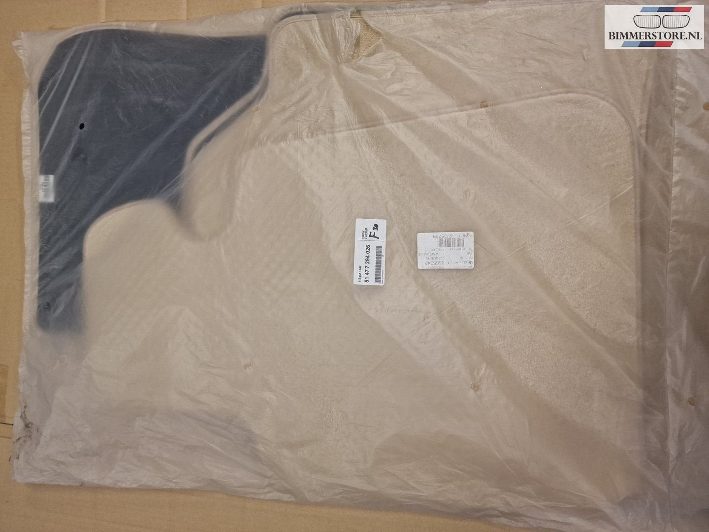 Automatten set 4-delig 51477294026 beige BMW F30 origineel, Neuf, -, -, Enlèvement ou Envoi