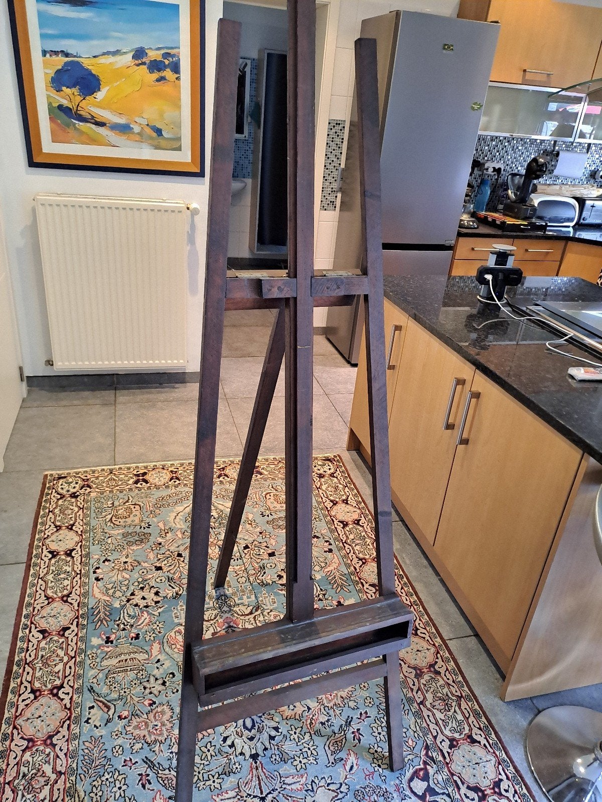 Chevalet en bois massif.artisanal.sur Ans., Hobby & Loisirs créatifs, Peinture, Chevalet