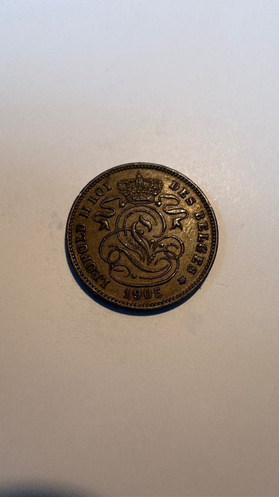 LEOPOLD II*: 2 cent 1905F, Postzegels en Munten, Munten | België, Ophalen of Verzenden