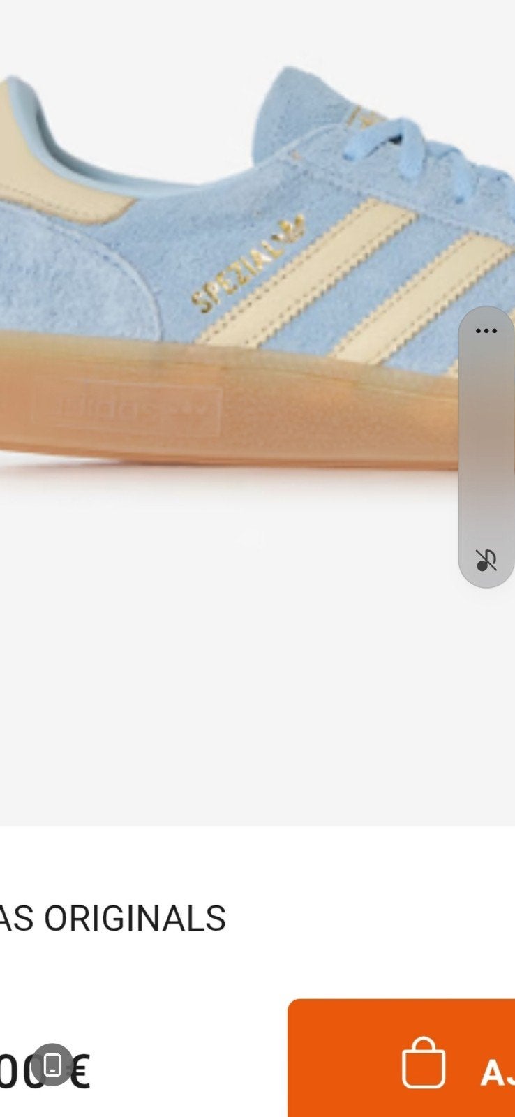 Basket addidas original taille 38, Enlèvement
