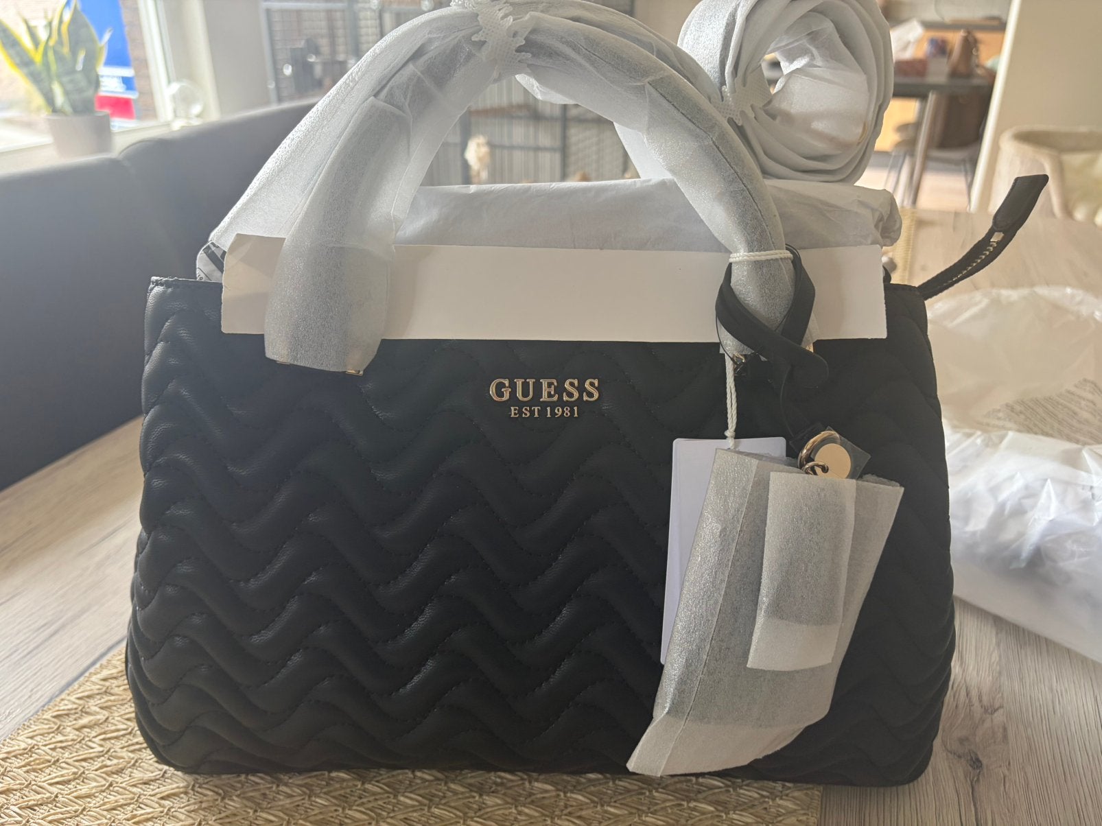 Guess, Ophalen of Verzenden, Nieuw, Zwart, Handtas