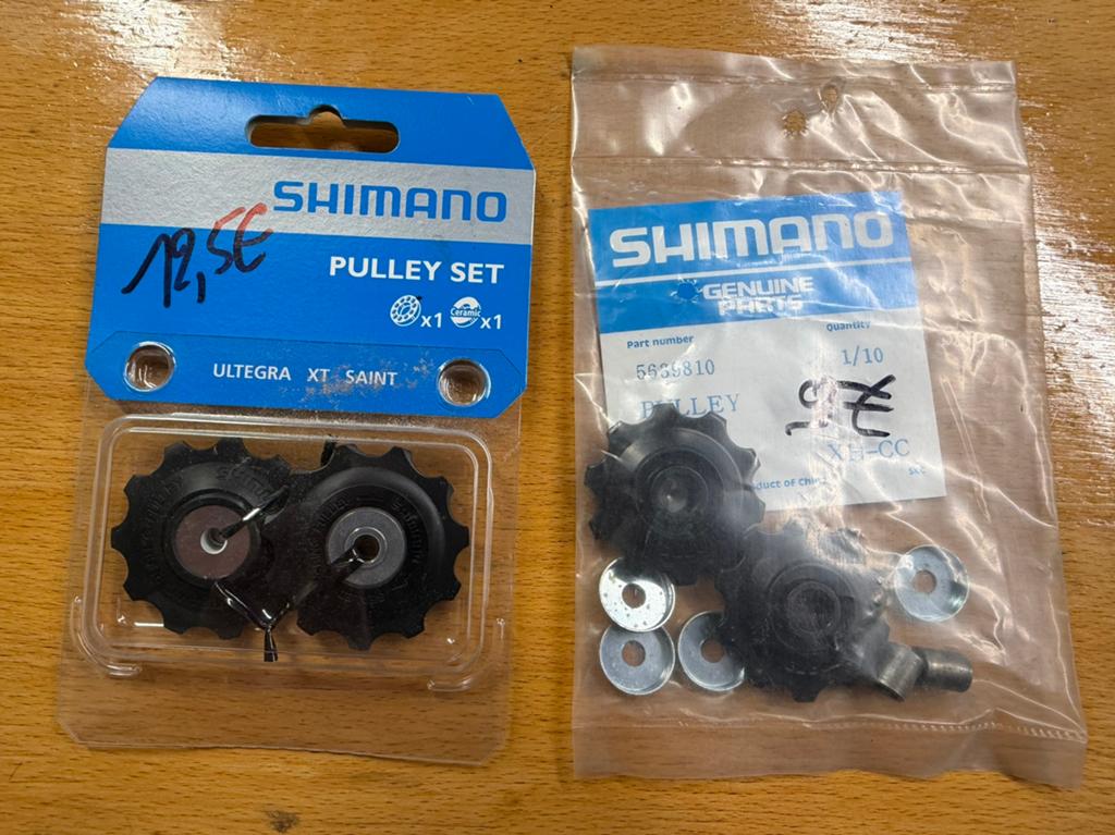 Shimano XT loopwieltjes 9speed achterderailleur, Fietsen en Brommers, Fietsonderdelen, Stadsfiets, Ophalen of Verzenden, Derailleur of Ketting
