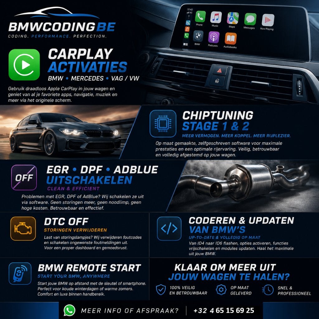 Chiptuning | DPF • EGR OFF • AdBlue OFF | BMW Mercedes VAG, Enlèvement