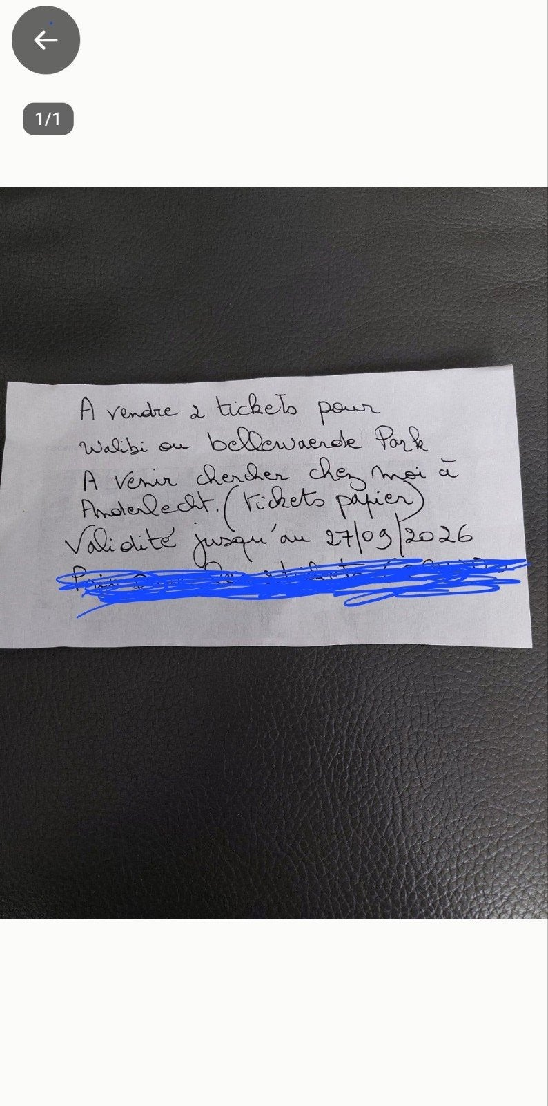 Te koop 2 Bellewaerde- of walibitickets, Tickets en Kaartjes