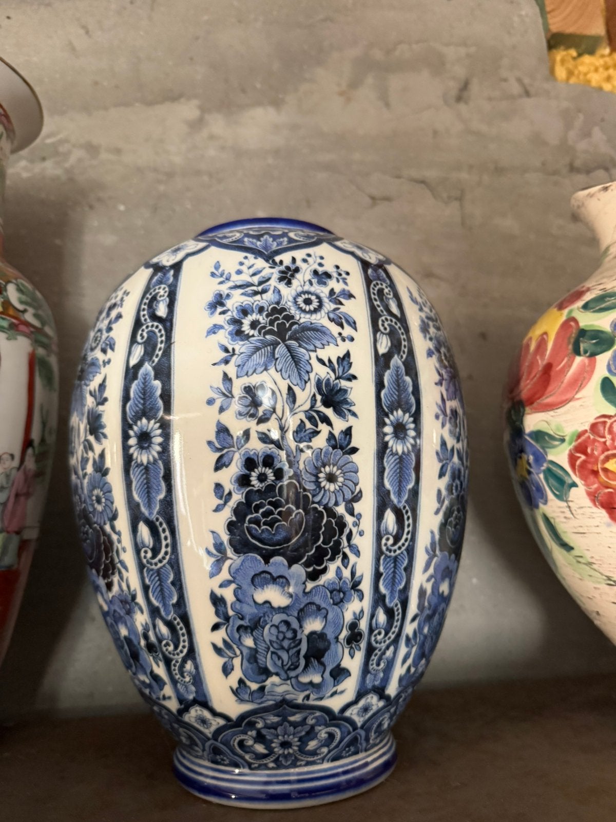 Blauwe vaas, Ophalen