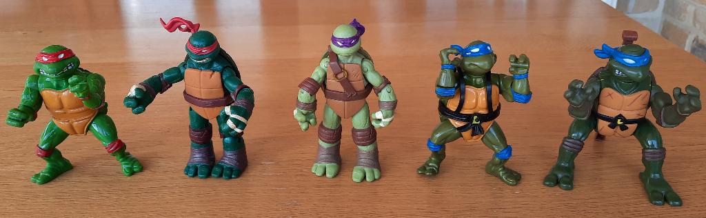 5 ninja turtles, Ophalen of Verzenden, Gebruikt