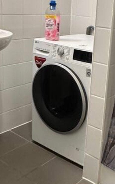 LG Wasmachine en droogmachine combinatie 9kg, Elektronische apparatuur, Was-droogcombinaties, Ophalen, Zo goed als nieuw