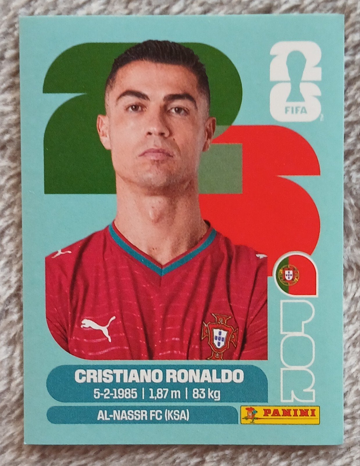 Panini World Cup 2026 Cristiano Ronaldo, Envoi, Neuf
