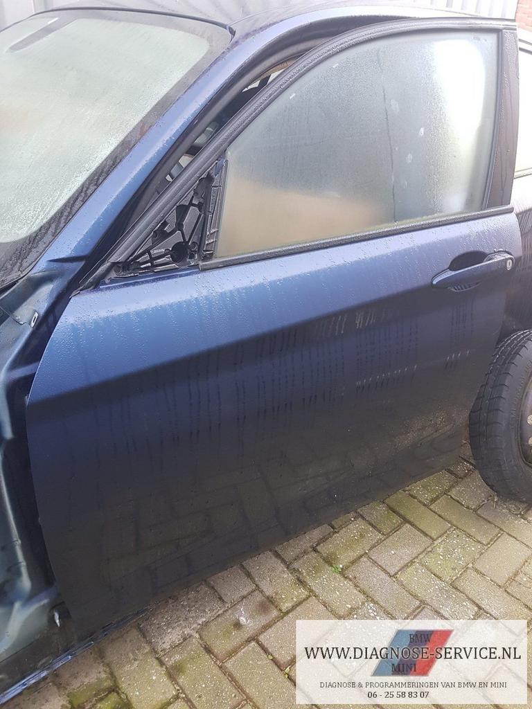 BMW 1ER F20 links voor portier met ruit Blauw, Ophalen, Gebruikt, -, Deur
