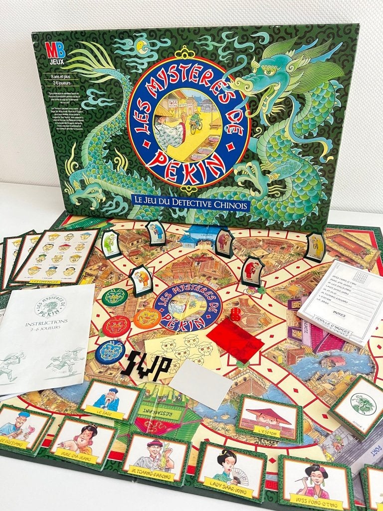 Jeu de société Les mystères de Pékin - 1987, MB, Aucun, Ophalen of Verzenden, Vijf spelers of meer