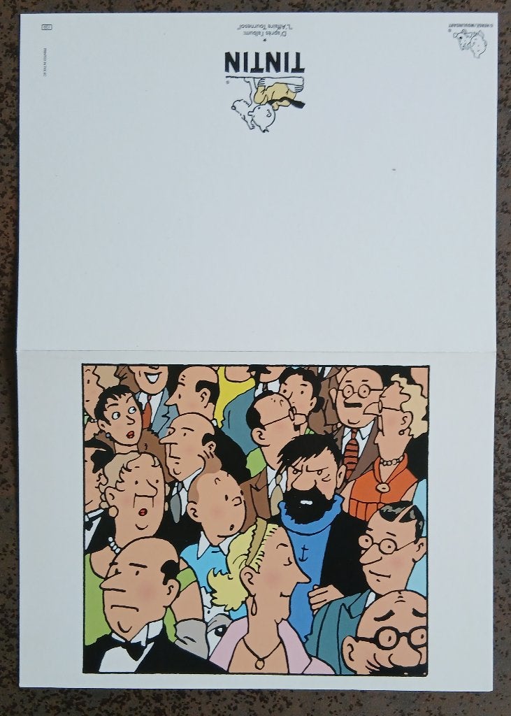 Carte double Tintin, Collections, Enlèvement
