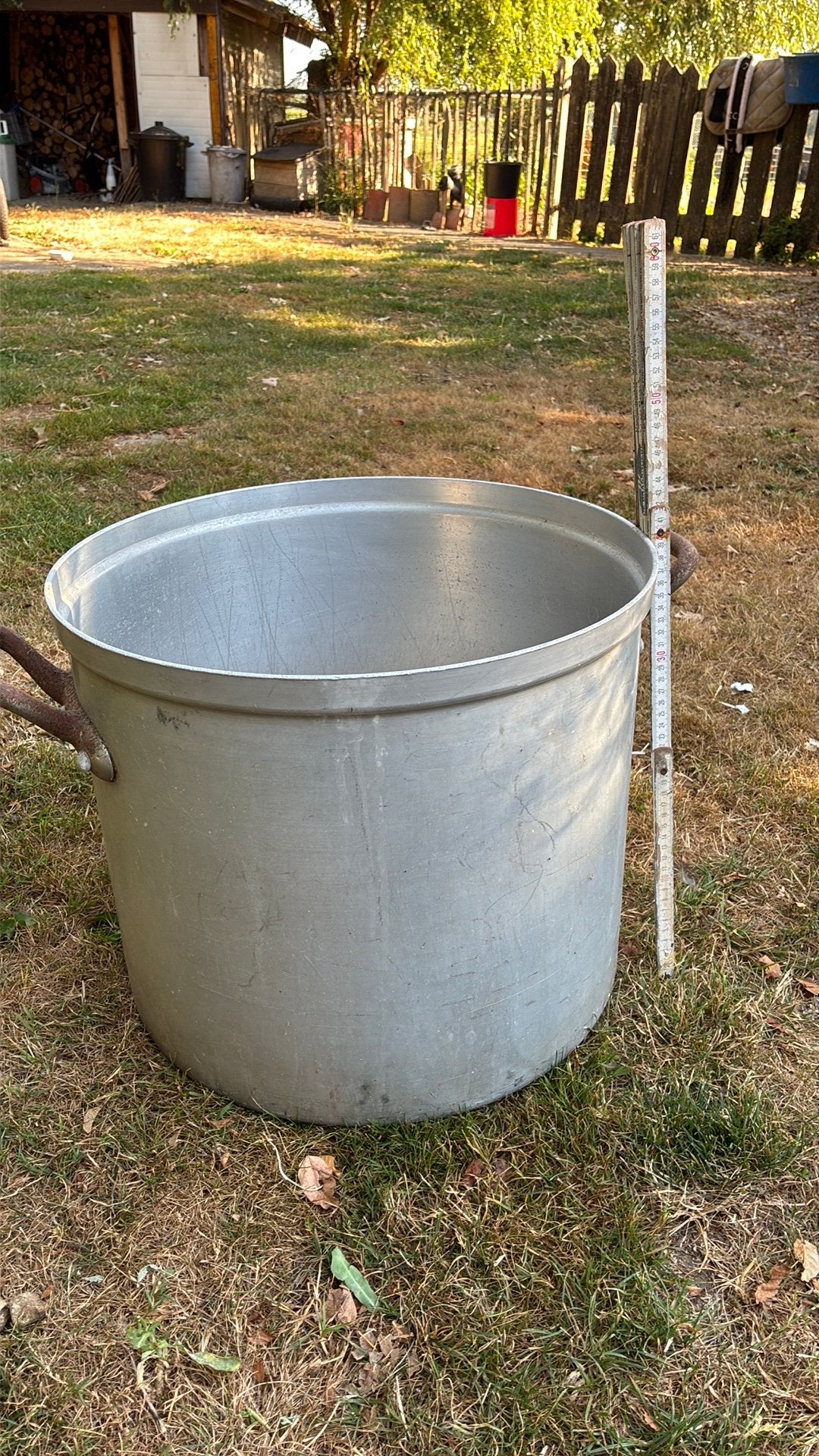 Grote kookpot 60 liter- geen koeriersdienst, Huis en Inrichting, Keuken | Potten en Pannen, Ophalen, Gebruikt, Overige typen, Met handvatten