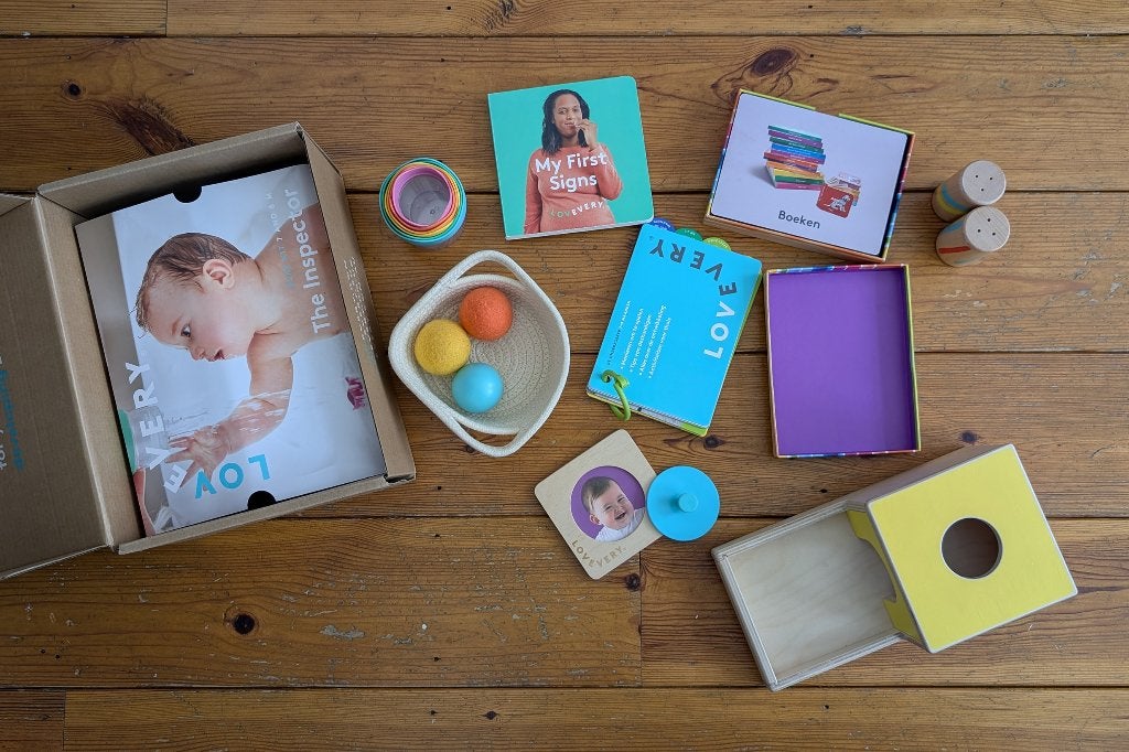 Lovevery "The Inspector" Play Kit – Compleet, Kinderen en Baby's, Ophalen of Verzenden, Zo goed als nieuw, Overige typen