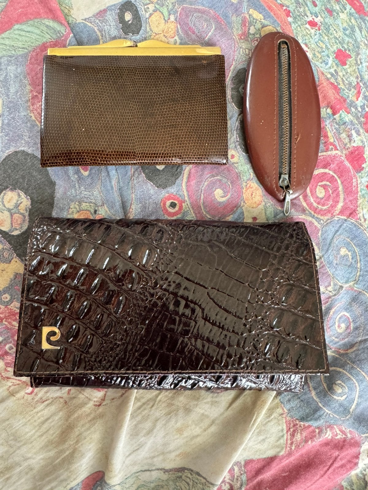 vintage Pierre Cardin grand accordéon 2 sacs à billets, Ophalen of Verzenden, Zo goed als nieuw