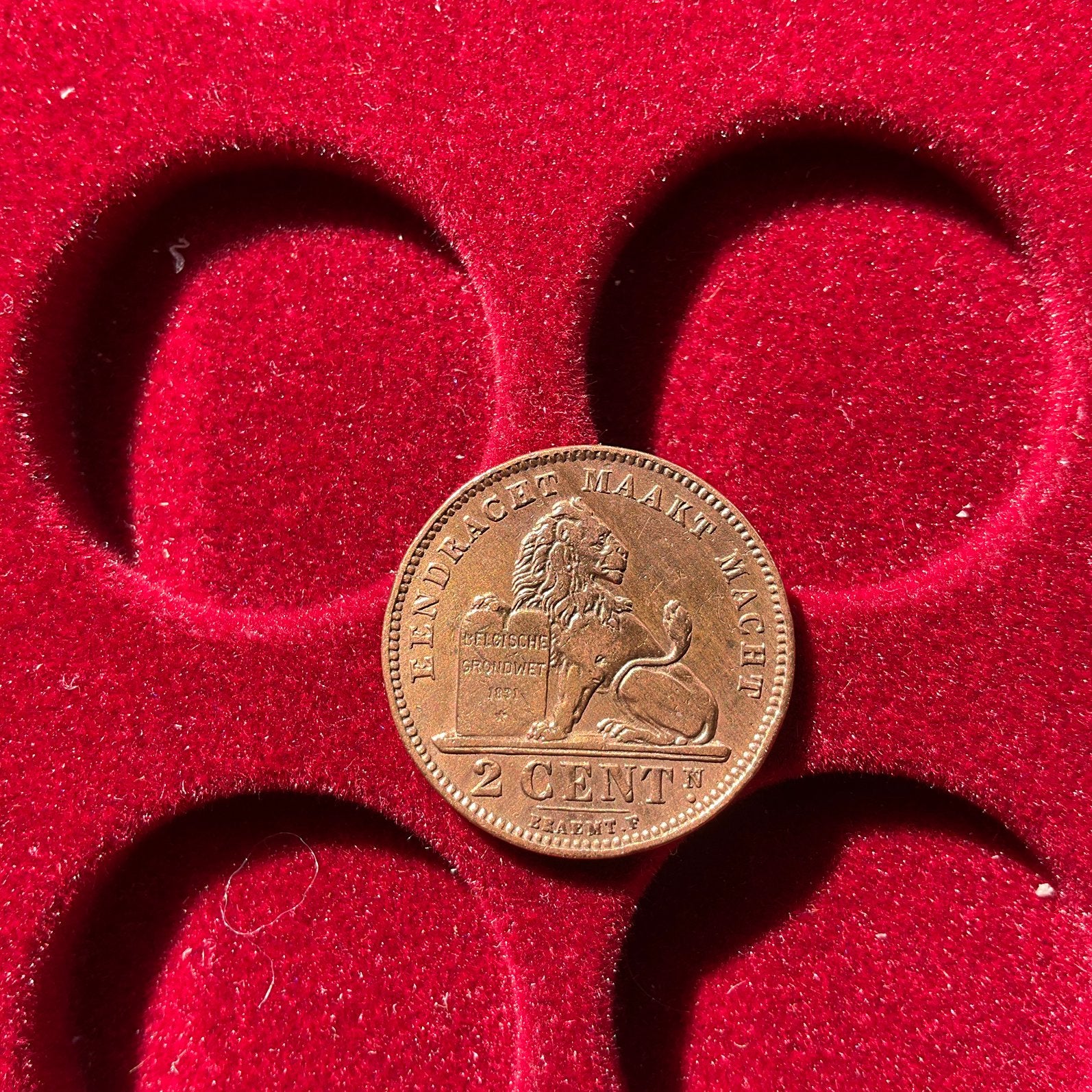 Belgique - variante 2 C exceptionnellement belle NL -1905, Envoi, Autre, Monnaie en vrac