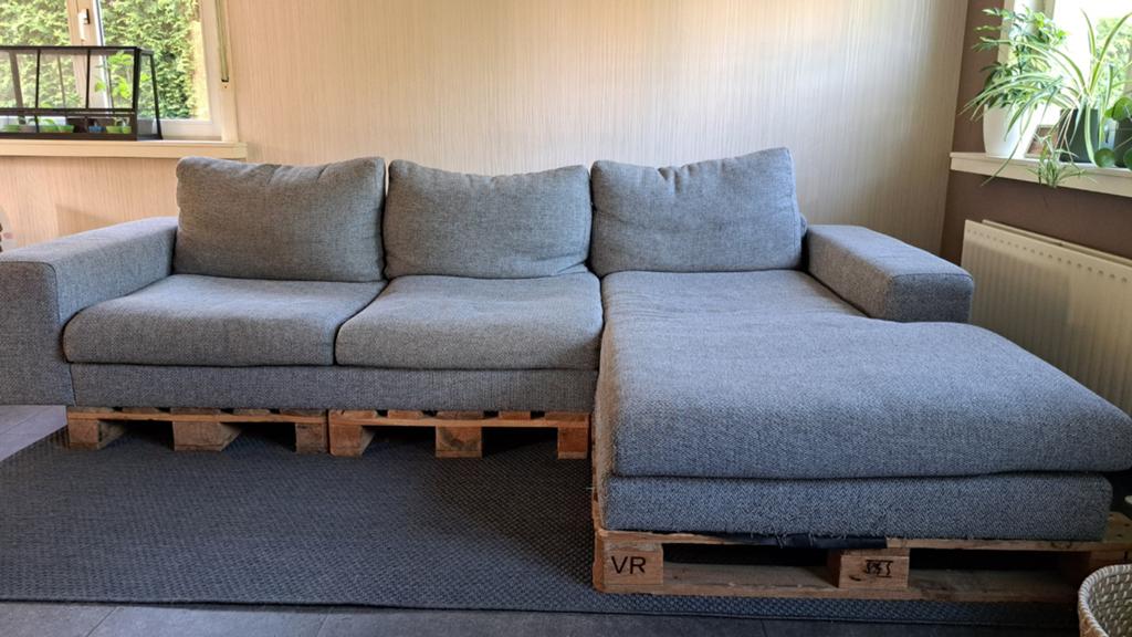 Gratis zetel, lees beschrijving, Ophalen, Gebruikt, Hoekbank, Stof