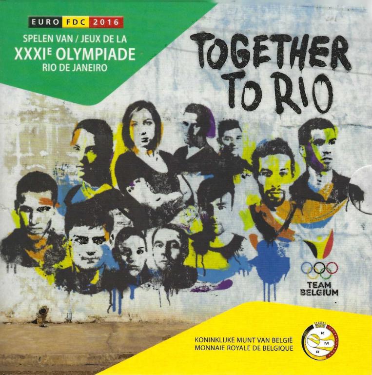 BU-set België 2016 Olympische Spelen, Ophalen of Verzenden, België