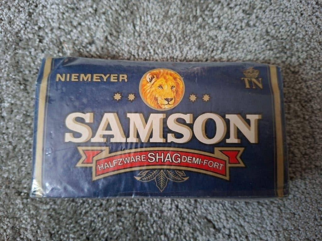 Samson shag, Ophalen of Verzenden, Zo goed als nieuw, Tabaksdoos of Verpakking