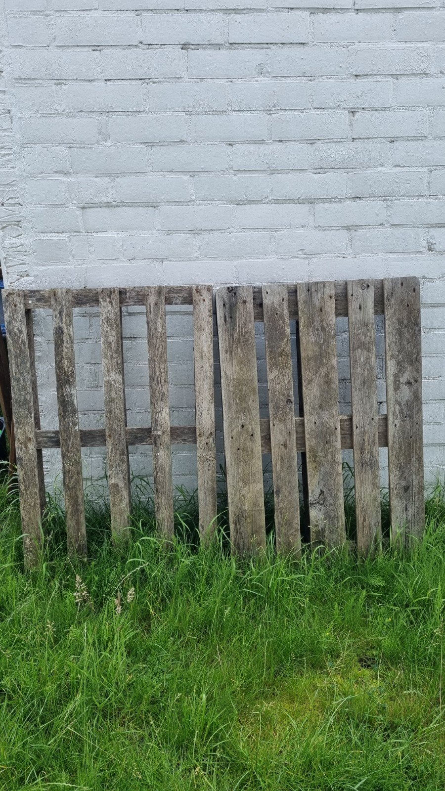 Gratis - 2 houten paletten, Enlèvement