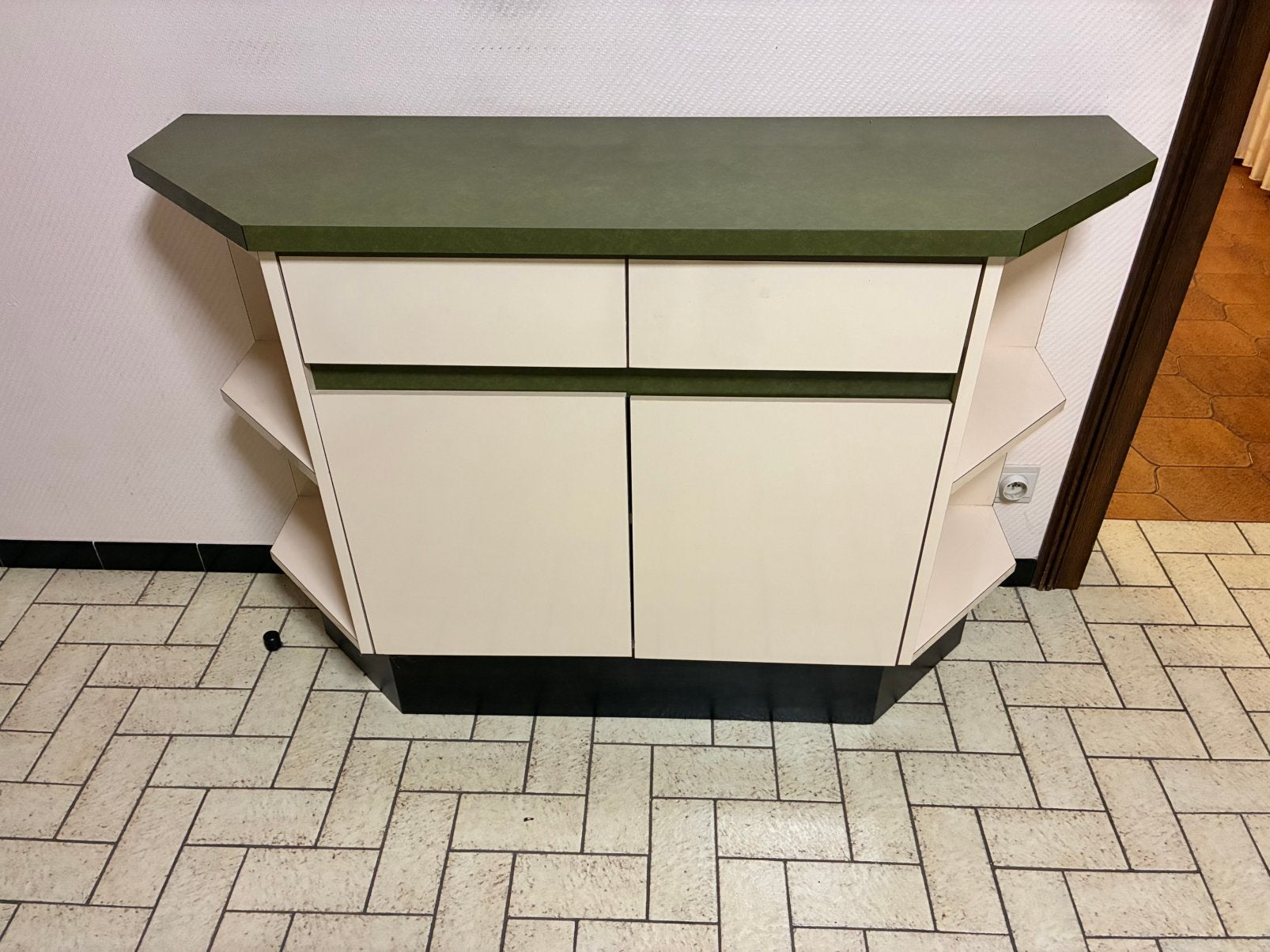 Vintage kastje groen en beige, Ophalen, Huis en Inrichting