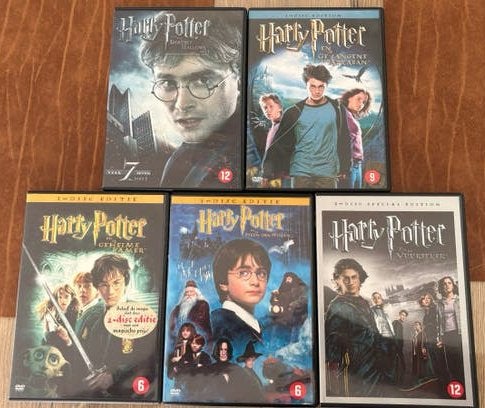 5 x Harry potter films, Ophalen, Zo goed als nieuw